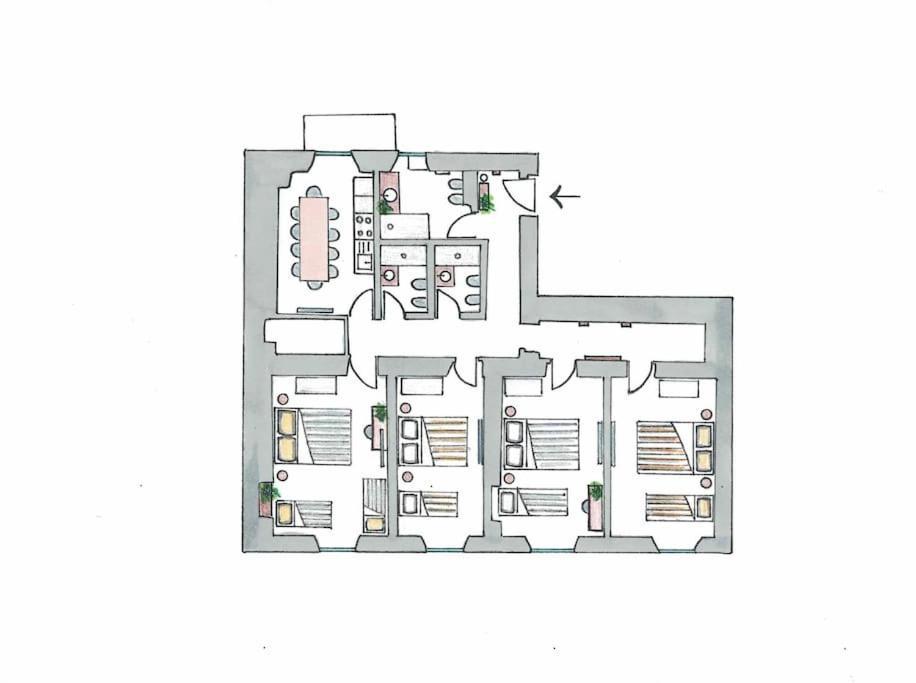 Heaven Luxury - 4 Bedroom 3 Bth, 13 Pr, Dowtown * Roma